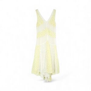 ANTHROPOLOGIE Leifnotes Southern Exposure Yellow/White Eyelet Dress 0